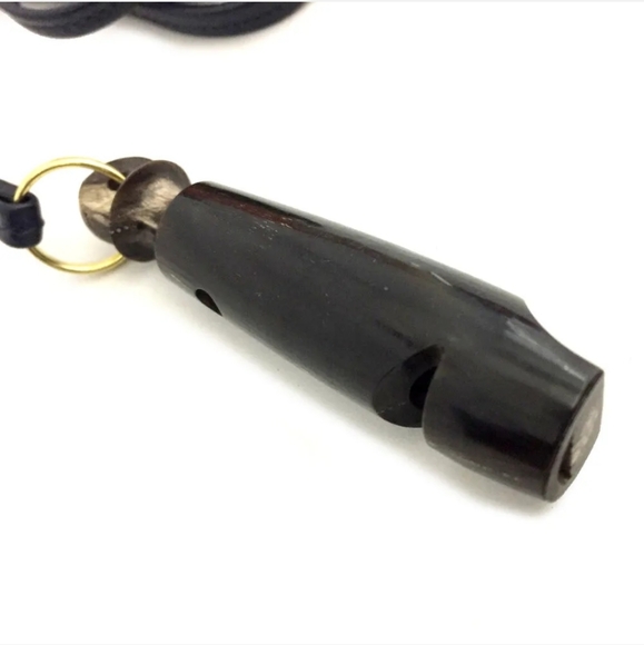 HERMES DOG WHISTLE NECK STRAP SILVER METALLIC/1C0415 - Picture 6 of 10